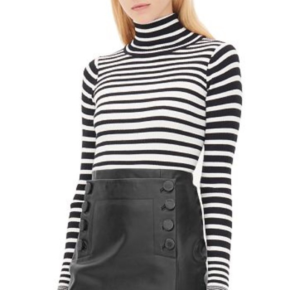 SANDRO “SKY STRIPED” TURTLENECK SZ 1 (XS/S)